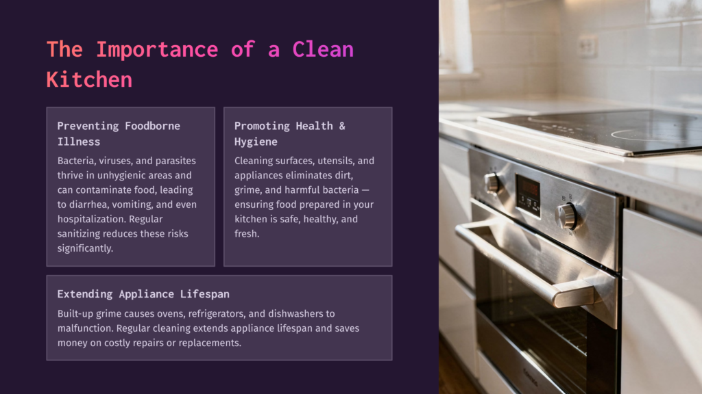 A Modern Stainless Steel Oven With A Glass Door Is Shown In A Bright, Clean Kitchen. The Oven Is Part Of A Sleek Countertop With A Black Stovetop.