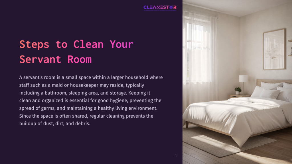 A Bright, Sunlit Bedroom With A Neatly Made Bed, Wooden Floor, And Sheer Curtains Filtering Light. The Text &Quot;Cleanestor&Quot; Is Visible In The Top Right Corner.
