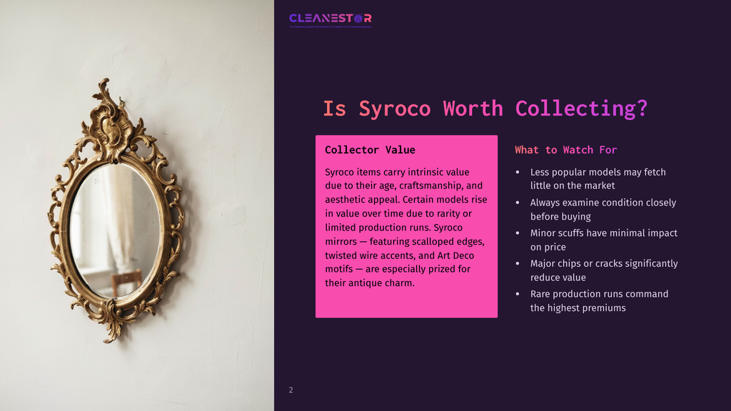 An Ornate, Antique Gold Syroco Mirror With A Detailed, Scrolled Frame Hangs On A Textured White Wall. The Mirror Reflects A Softly Lit Interior, Hinting At Its Decorative Value.
