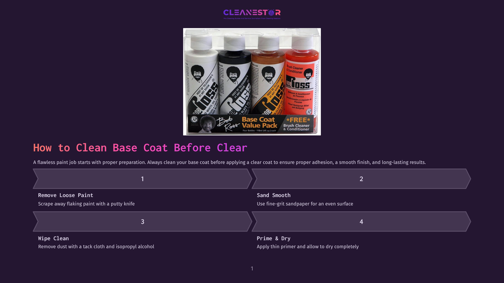 1 How To Clean Base Coat Before Clear Four Bottles Of &Quot;Boss&Quot; Paint Cleaner And Conditioner, Including A &Quot;Value Pack&Quot; With A Free Brush Cleaner, Are Displayed On A Dark Background.