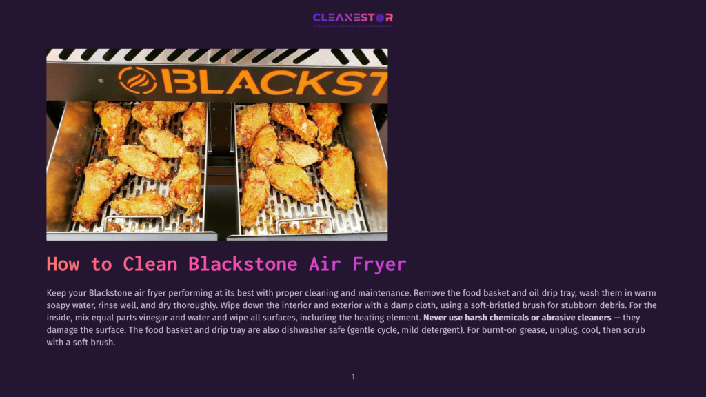 Close-Up Of A Blackstone Air Fryer Filled With Golden-Brown, Crispy Chicken Wings, With The Blackstone Logo Visible On The Front.