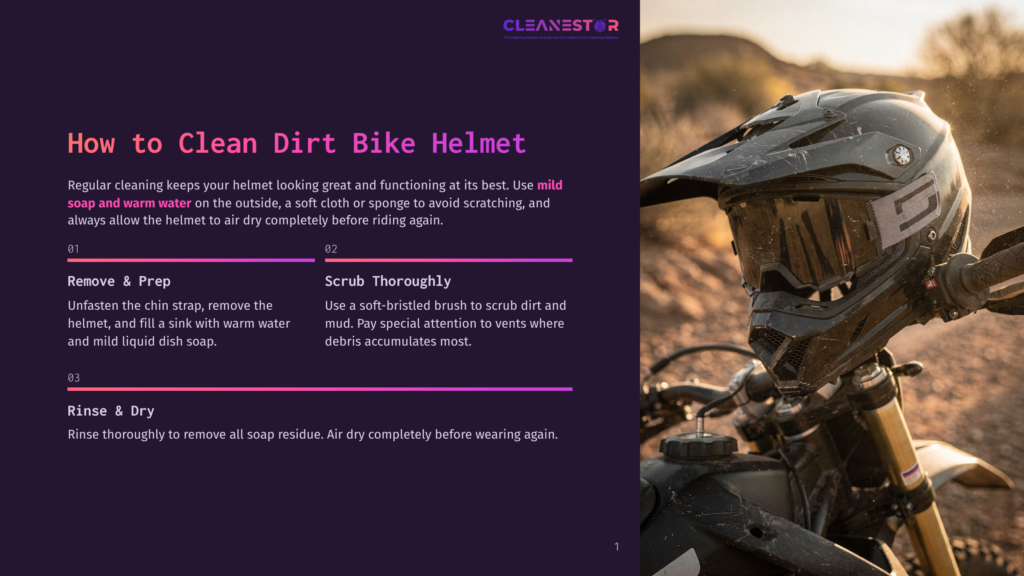 Close-Up Of A Black And Grey Dirt Bike Helmet With A Tinted Visor, Resting On A Dusty, Sun-Drenched Desert Landscape. The Helmet Is Angled Towards The Camera, With The Visor Slightly Open, Revealing The Dark Interior. The Background Shows A Blurred Desert Scene With Dry Brush And Sunlight.