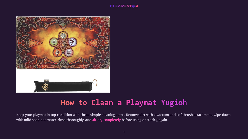 A Black Playmat Tube With A Gold Dragon Emblem Rests On A Surface, With A Vibrant Yu-Gi-Oh Playmat Featuring Elemental Symbols And A Dragon Design Displayed Above It.