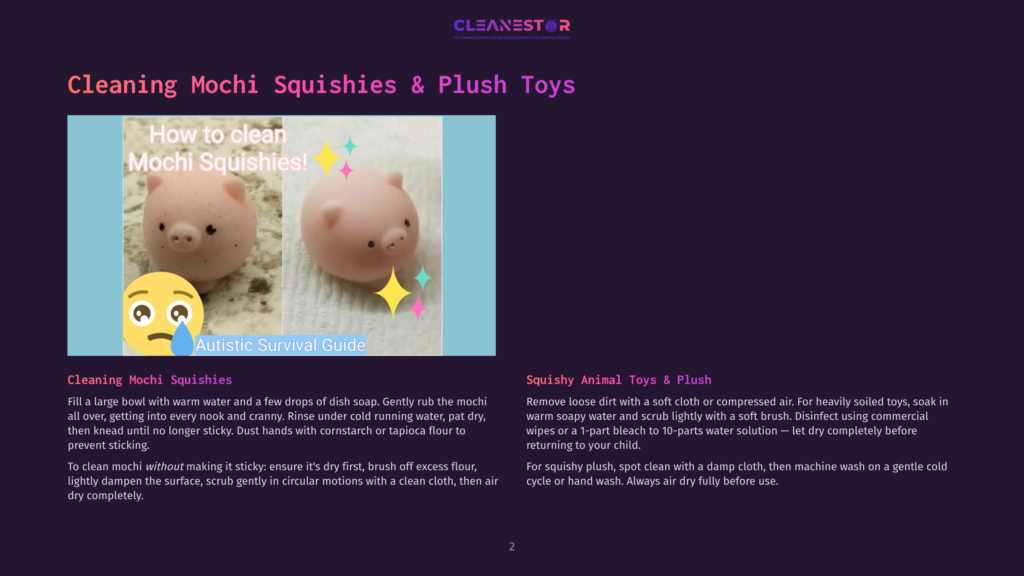 2 Cleaning Mochi Squishies And Plush Toys Cleaning Mochi Squishies &Amp; Plush Toys: A Step-By-Step Guide With Images Shows How To Clean Squishy Toys, With A Focus On A Cute, Slightly Dirty Pink Mochi Squishy.