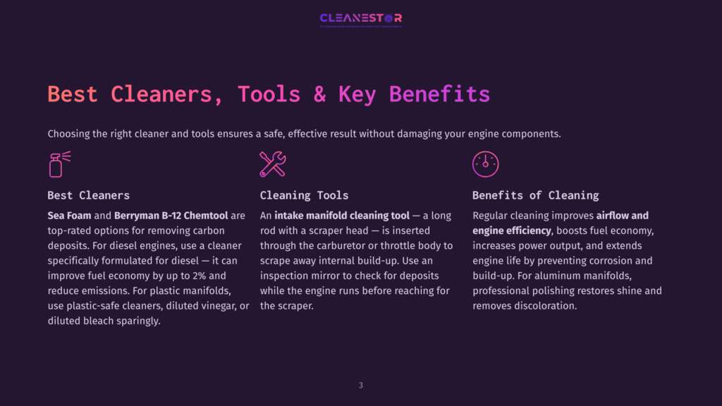 Cleanestor Logo With Text &Quot;Best Cleaners, Tools &Amp; Key Benefits&Quot; And Sections On &Quot;Best Cleaners&Quot;, &Quot;Cleaning Tools&Quot;, And &Quot;Benefits Of Cleaning&Quot;.