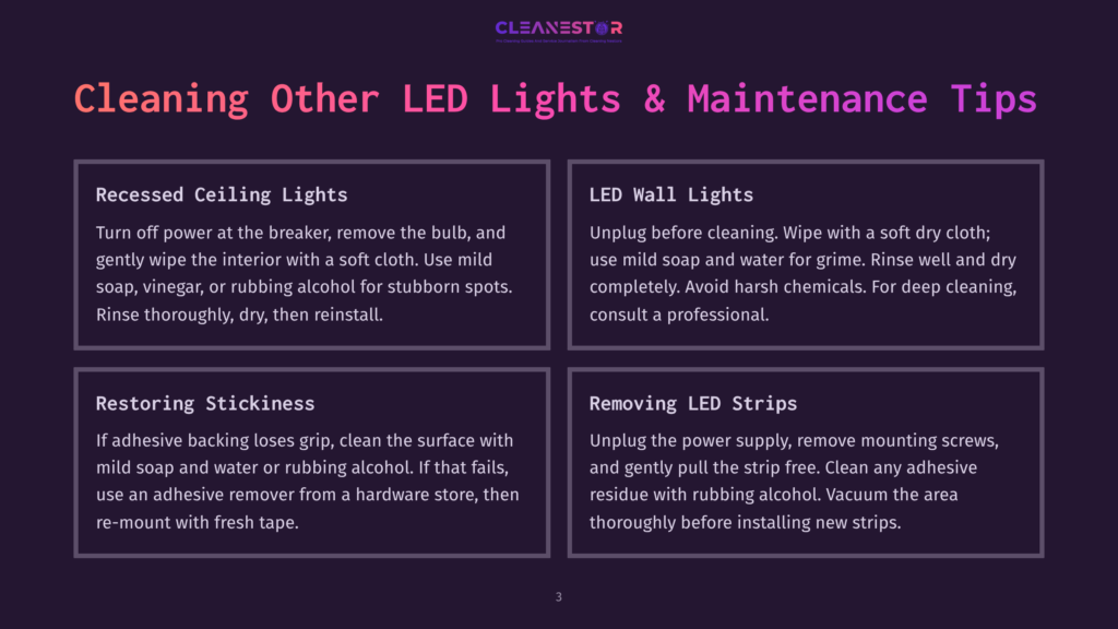 3 Cleaning Other Led Lights And Maintenance Tips