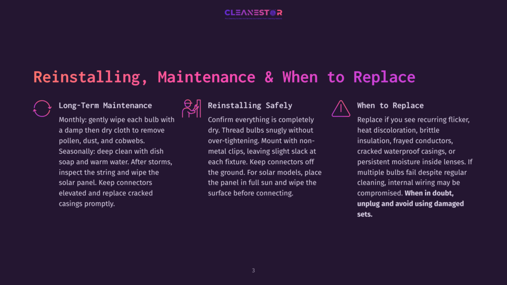 Cleanestor Solar Panel Maintenance Guide: Reinstalling, Maintenance &Amp; When To Replace. Sections Cover Long-Term Maintenance, Reinstalling Safely, And When To Replace Solar Panels.