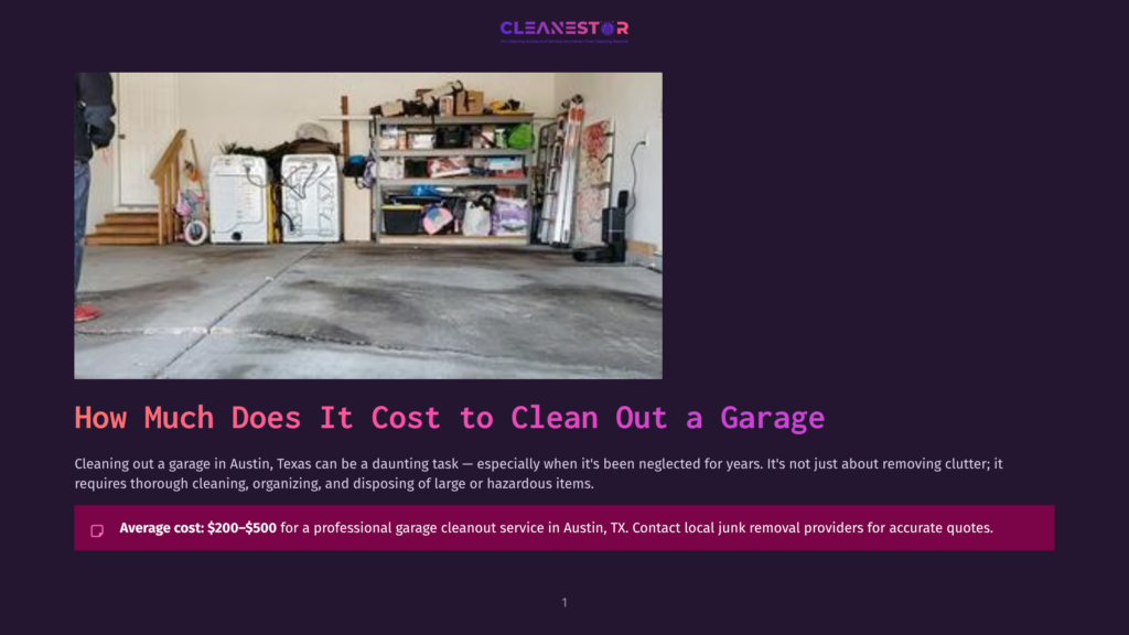 A Cluttered Garage Interior With Shelves Filled With Items, Two Large White Appliances, And A Concrete Floor, Suggesting A Need For Professional Garage Cleaning Services.