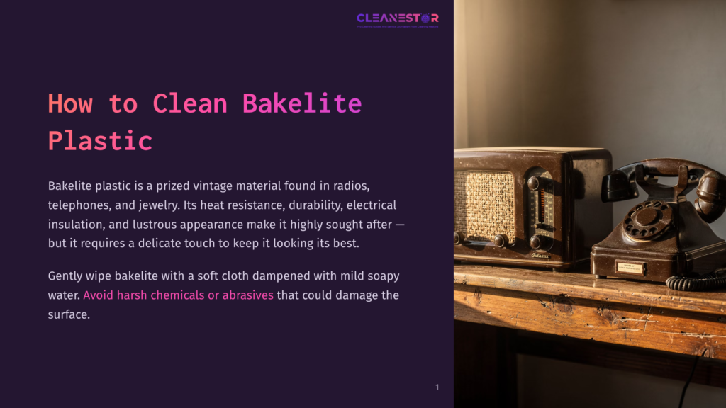 A Vintage Bakelite Rotary Telephone And A Retro Radio Sit On A Wooden Table, Showcasing The Classic Materials Discussed In &Quot;How To Clean Bakelite Plastic.