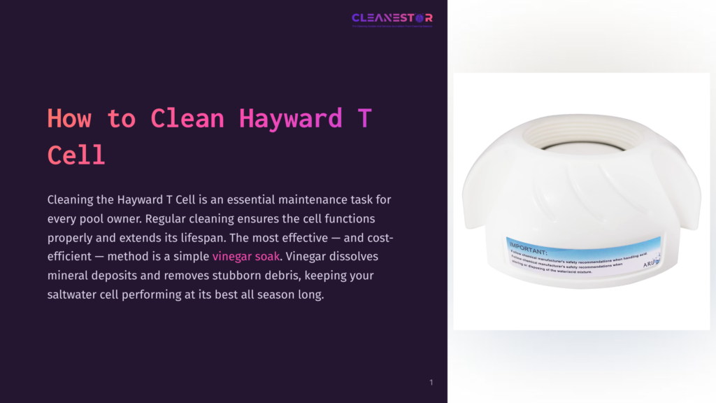 Close-Up Of A White Hayward T Cell Cap With A Blue Label That Reads &Quot;Important: Always Follow Manufacturer'S Safety Recommendations...&Quot;.