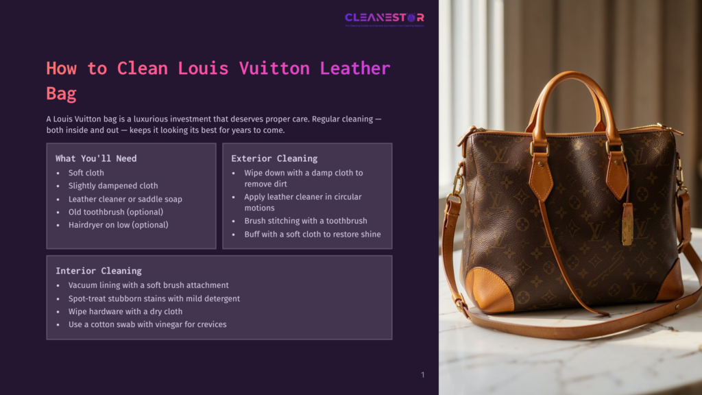1 How To Clean Louis Vuitton Leather Bag A Louis Vuitton Speedy Bag With Iconic Lv Monogram Pattern, Made Of Brown Leather, Sits On A Marble Surface Next To A Window With Soft Light, Showcasing Its Classic Design.