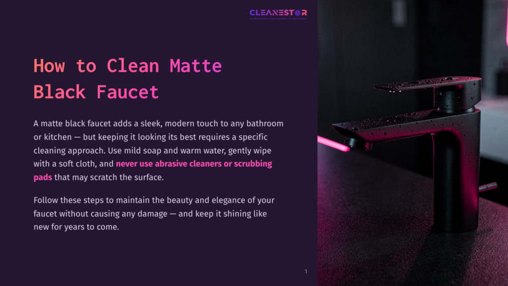 A Sleek Matte Black Faucet Sits On A Black Countertop With A Red Light Reflecting On Its Shiny Surface, Showcasing Its Modern Elegance.