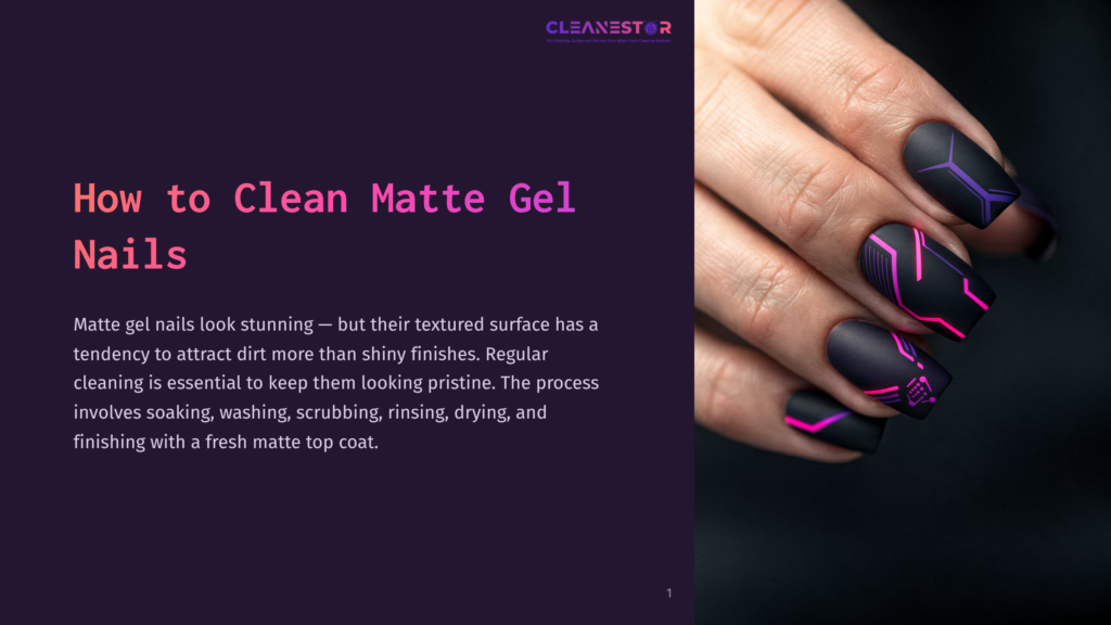 Close-Up Of A Hand With Matte Black Gel Nails Featuring Neon Pink And Purple Geometric Designs. The Nails Have A Textured Finish, Highlighting The Intricate Glowing Lines.