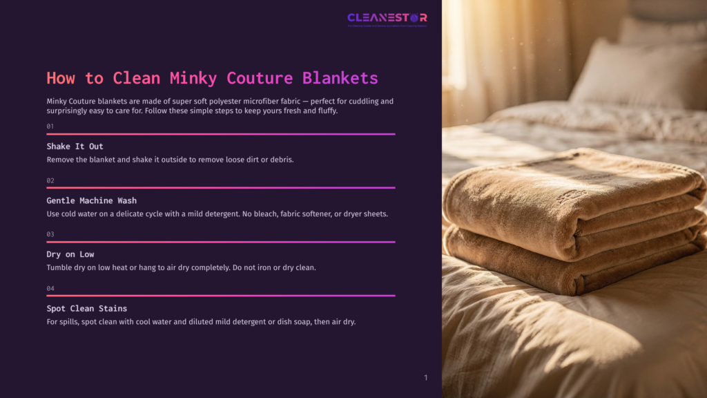 1 How To Clean Minky Couture Blankets A Neatly Folded Stack Of Plush, Tan Minky Couture Blankets Rests On A Bed With White Sheets. The Blankets Appear Soft And Inviting, Suggesting Comfort And Warmth.