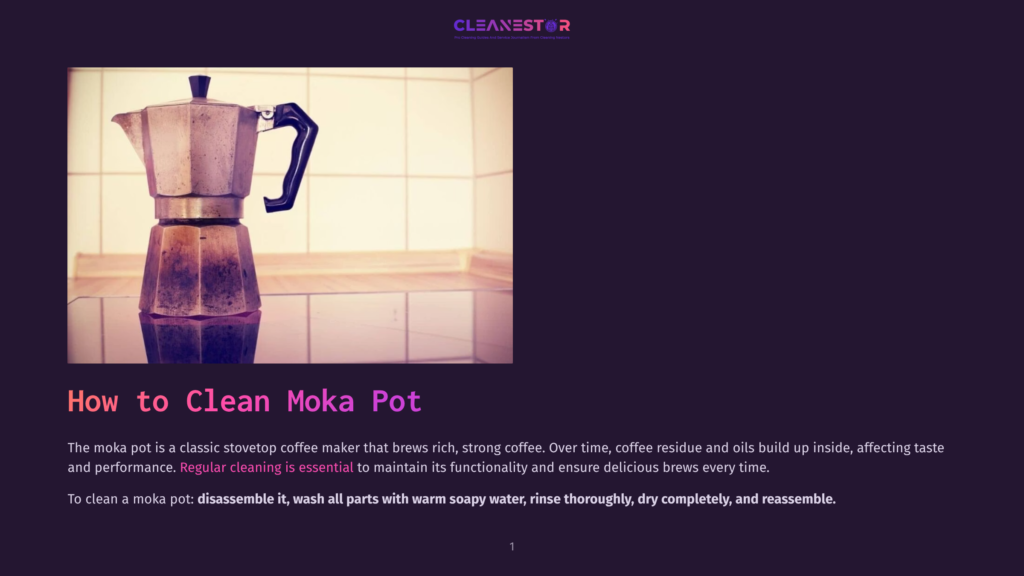 A Vintage Moka Pot Coffee Maker Sits On A Stovetop, Showing Signs Of Coffee Residue And Oil Buildup, Indicating A Need For Cleaning.