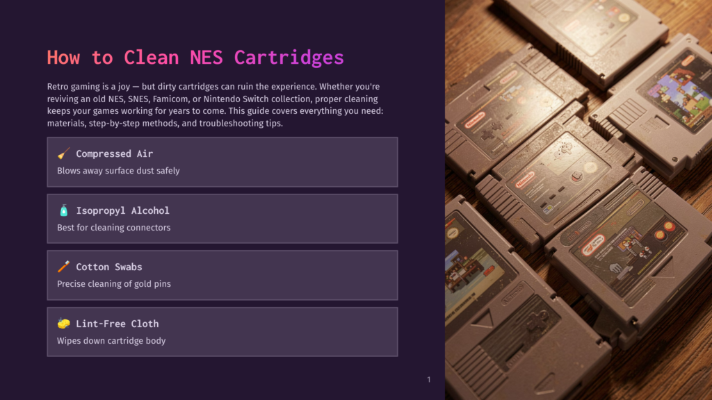 Close-Up Of Several Nintendo Entertainment System (Nes) Cartridges Scattered On A Wooden Surface. The Image Highlights The Texture Of The Cartridges And The Wood Grain, With The Title &Quot;How To Clean Nes Cartridges&Quot; Visible In The Upper Left Corner.
