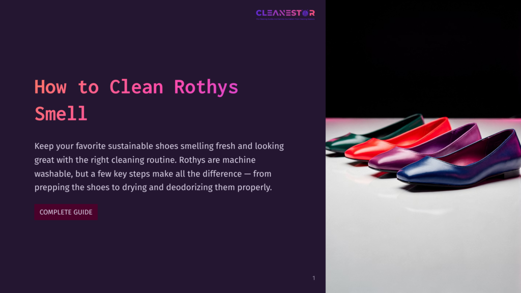 A Row Of Colorful Rothy'S Shoes In Green, Red, Purple, And Blue Are Displayed On A Reflective White Surface With A Dark Background.
