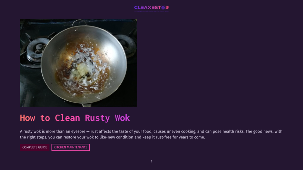 A Rusty, Discolored Wok Sits On A Stovetop, With Remnants Of Food And Grease Visible. The Image Highlights The Need For Wok Maintenance.