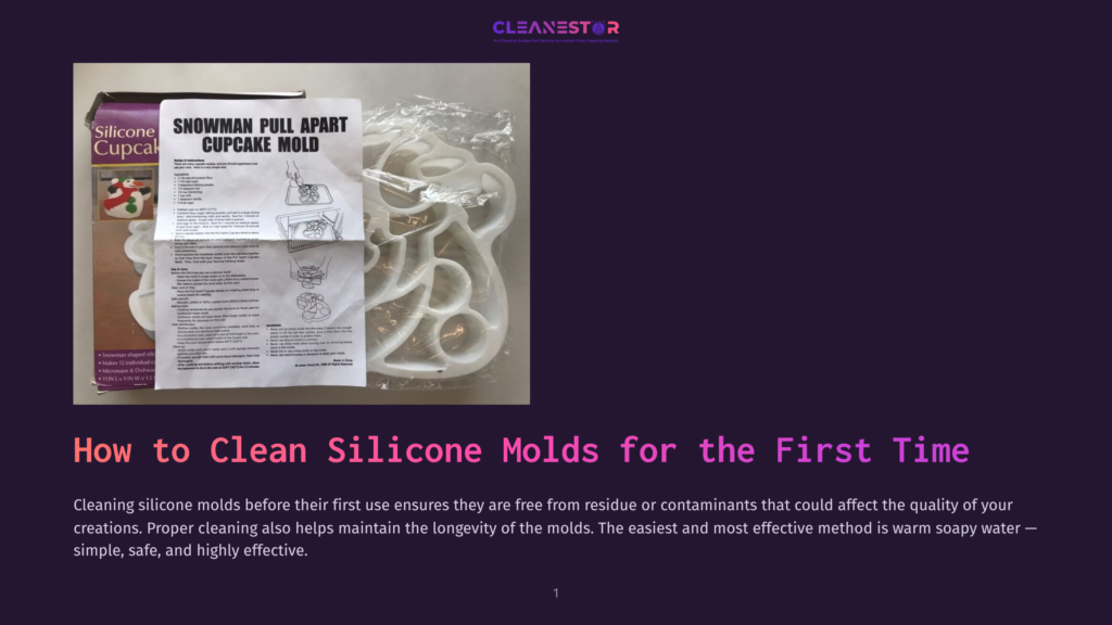 A Silicone Snowman Pull-Apart Cupcake Mold With Instructions Is Pictured. The Mold Is White And Intricately Shaped, Designed For Creating Festive Holiday Treats.