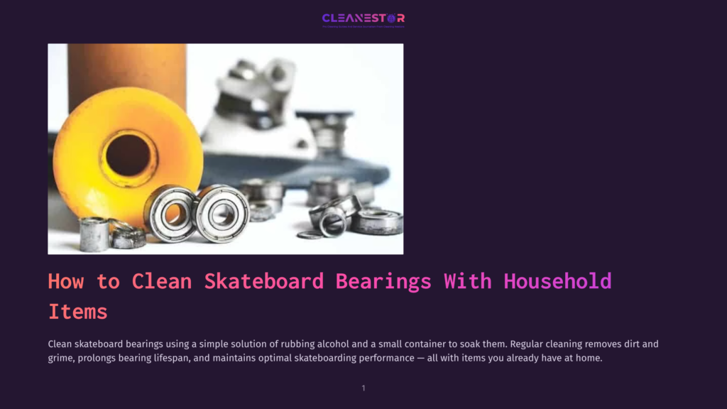 Close-Up Of Clean Skateboard Wheels And Bearings, With A Yellow Wheel In The Foreground And Several Silver Bearings And Nuts Scattered Around, Ready For Cleaning.