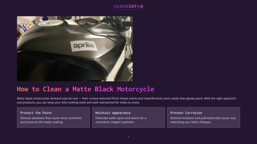 Close-Up Of A Black Matte Motorcycle Fuel Tank With An &Quot;Aprilia&Quot; Logo, Highlighting The Textured Finish And Sleek Design.