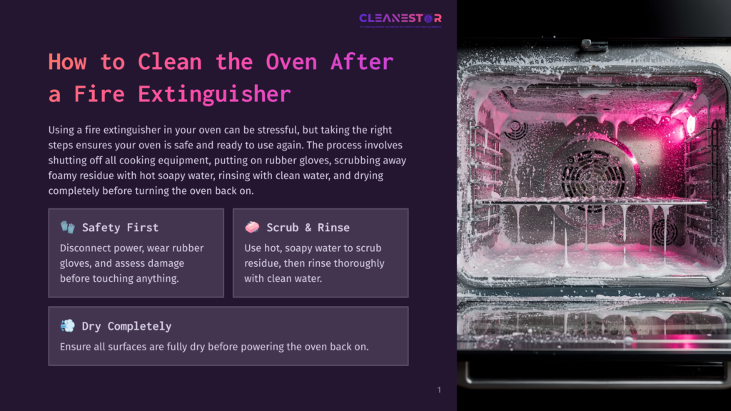 Interior Of A Dirty Oven Being Cleaned With Pink Foamy Cleaner And A Brush, Showing Racks And Heating Elements.