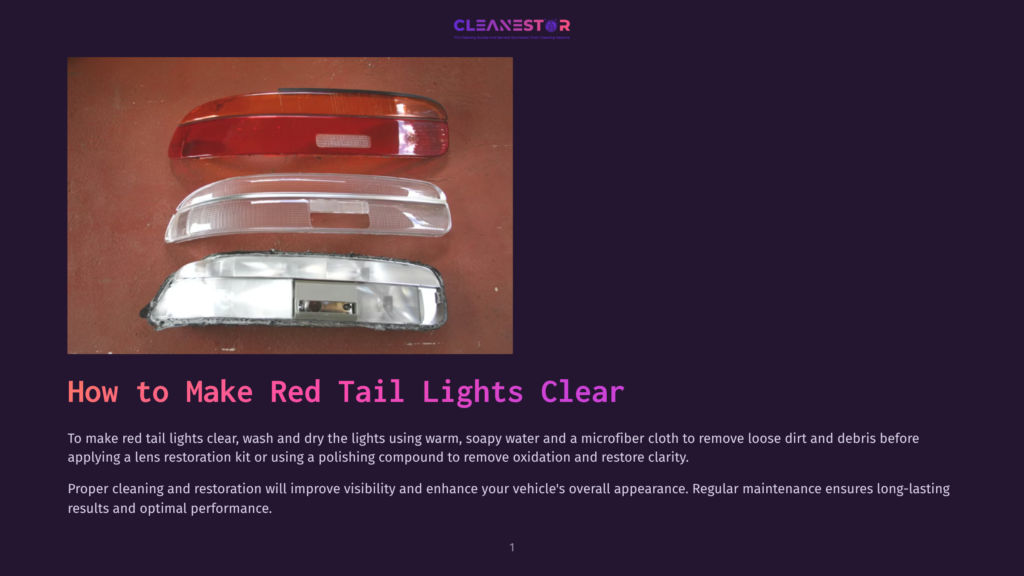 Three Red Tail Lights, One Clear And Two Red, Are Stacked On A Red Surface. The Top Tail Light Is Red And Oval-Shaped. The Middle Tail Light Is Clear And Also Oval-Shaped. The Bottom Tail Light Is Clear With A Silver Housing.