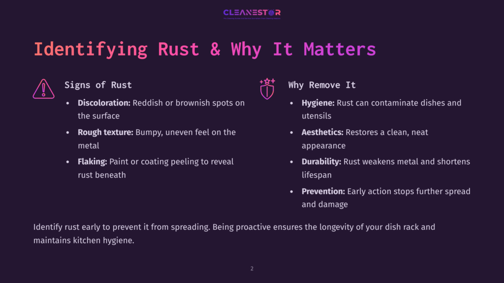 Identifying Rust &Amp; Why It Matters: Signs Of Rust Include Discoloration And Rough Texture, While Removing It Is Crucial For Hygiene, Aesthetics, And Durability.