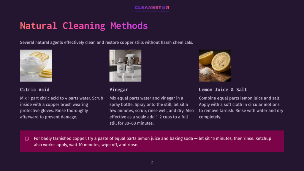 Natural Cleaning Agents: Citric Acid In A Bowl, Vinegar In A Spray Bottle, And Lemon Juice With Salt On A Wooden Surface.