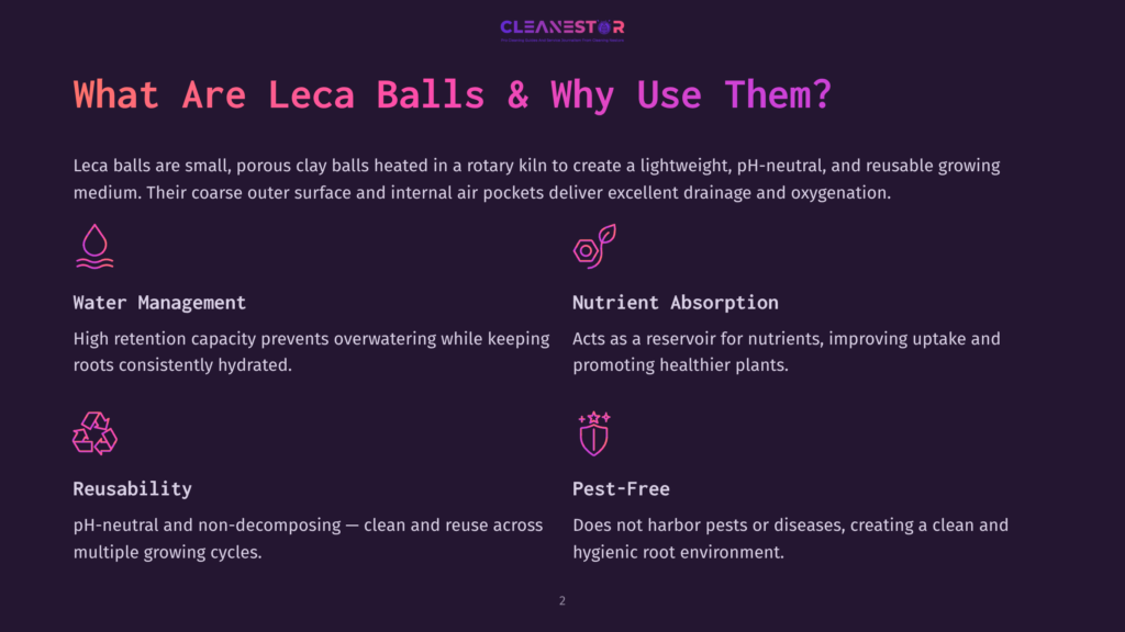 Small, Porous Leca Balls In A Rotary Kiln, Used To Create A Lightweight, Ph-Neutral, And Reusable Growing Medium For Plants.