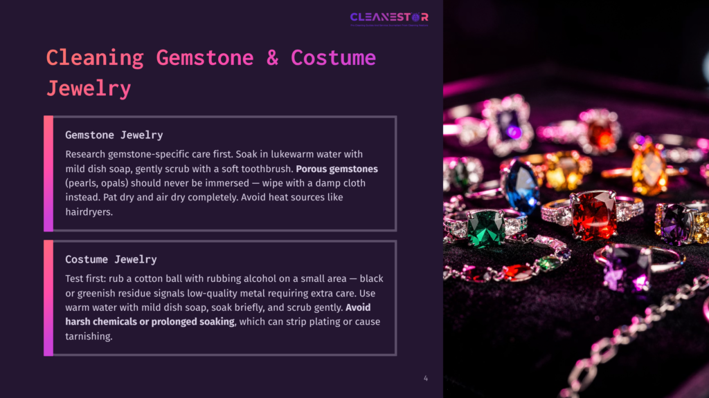 A Collection Of Sparkling Gemstone And Costume Jewelry Rings, Featuring Colorful Stones Like Red, Blue, And Green, Displayed On A Dark Velvet Surface.