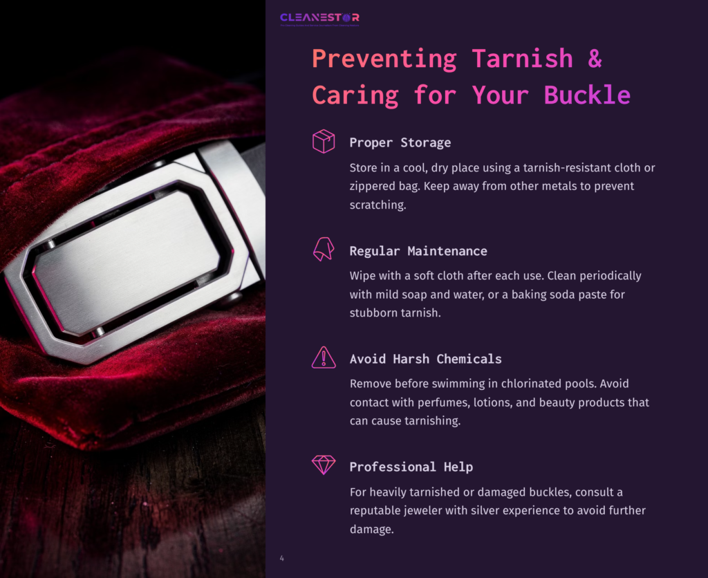 A Silver Buckle With Intricate Detailing Rests Inside A Plush, Dark Red Velvet Pouch, Suggesting Careful Storage And Preventing Tarnish For Your Buckle.