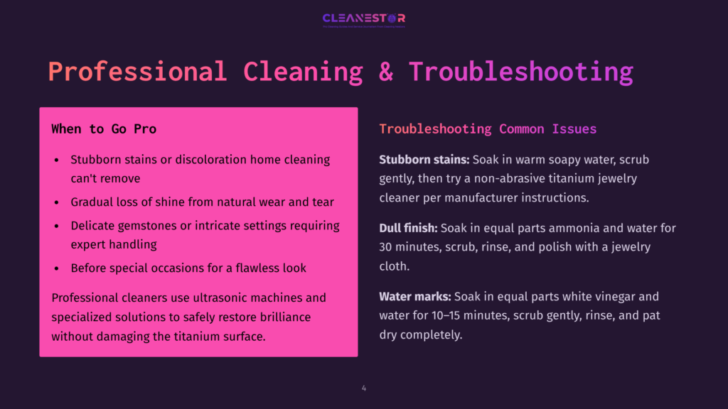 Professional Cleaning &Amp; Troubleshooting Guide With Tips For Stubborn Stains, Delicate Gemstones, And Water Marks. Includes &Quot;When To Go Pro&Quot; And &Quot;Troubleshooting Common Issues.