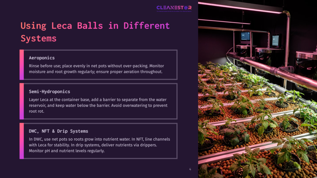 An Illuminated Hydroponics System With Rows Of Vibrant, Healthy Plants Growing Inside Containers, Labeled For Different Systems Including Aeroponics, Semi-Hydroponics, And Dwc, Nft &Amp; Drip Systems.