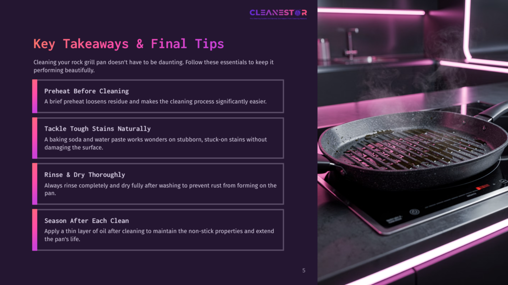 A Black Grill Pan With Raised Ridges Sits On A Modern Induction Cooktop, With Oil Sizzling And Cooking Food. The Background Features A Sleek, Dark Kitchen With Purple Led Lighting.