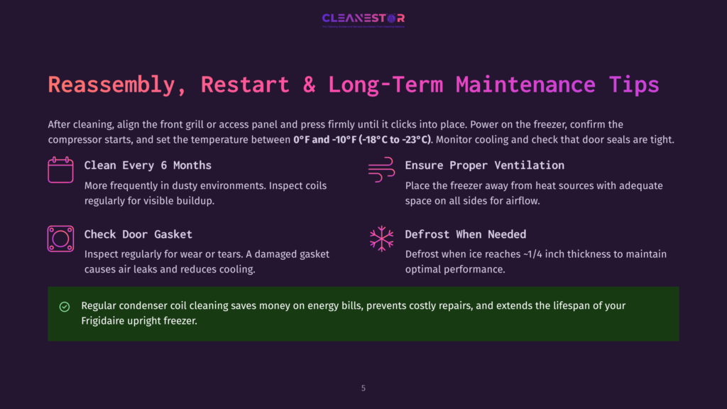 5 Reassembly Restart And Long Term Maintenance Tips