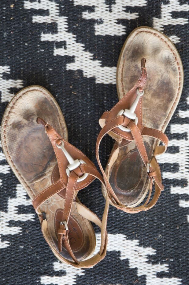 How To Clean Leather Footbed Of Sandals