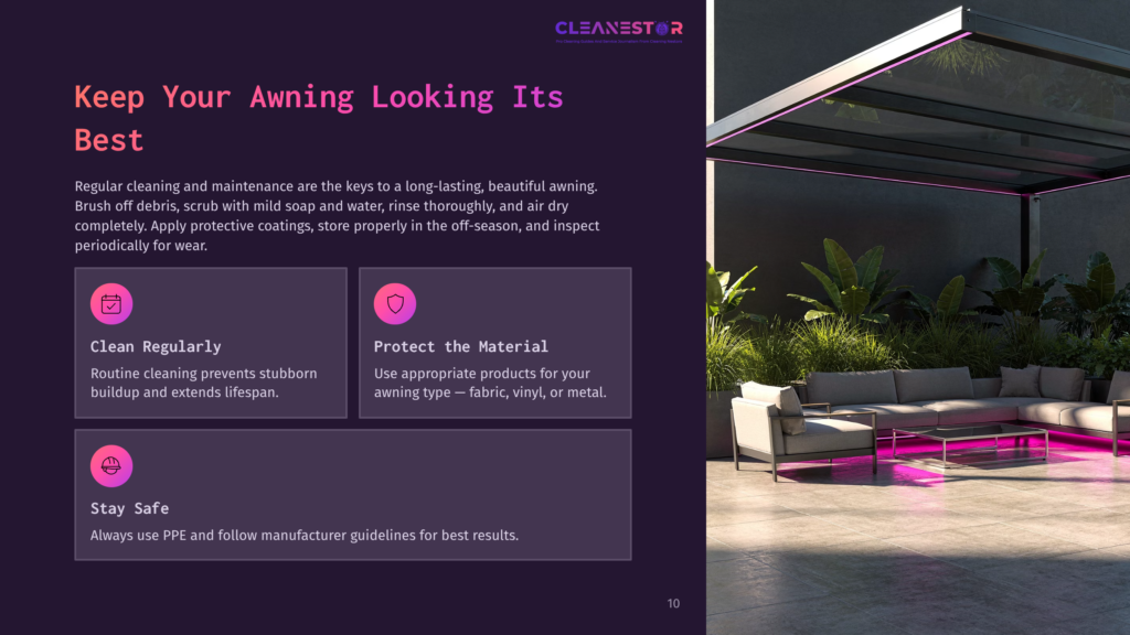 A Modern Outdoor Living Space With A Large Grey Sectional Sofa And A Sleek, Minimalist Pergola Featuring Vibrant Pink Led Lighting. The Pergola Has A Glass Roof And Posts, And Lush Green Plants Surround The Seating Area.