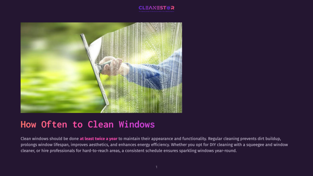 A Person In A Blue Shirt Uses A Squeegee To Clean A Window Covered In Water Streaks, With A Blurred Green Outdoor Background.