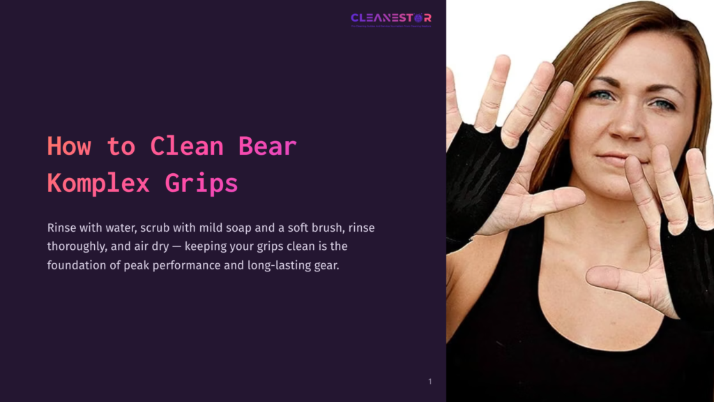 1 How To Clean Bear Komplex Grips A Woman With Black Gloves Displays Her Clean Hands, Showcasing The Effectiveness Of Cleaning Bear Komplex Grips With Water, Mild Soap, And A Soft Brush, Emphasizing The Importance Of Maintaining Peak Performance And Longevity In Gear.