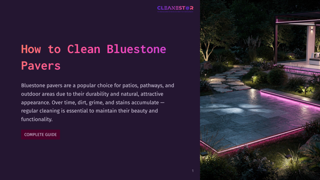 A Modern Outdoor Patio Illuminated By Pink Led Lights At Night. A Stone Pathway Winds Through Lush Greenery Towards A Covered Seating Area With Comfortable Furniture. The Bluestone Pavers Are A Focal Point, Showcasing Their Durability And Aesthetic Appeal.