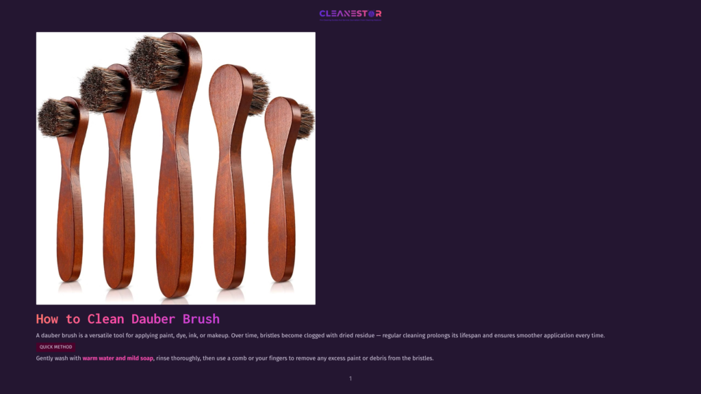 1 How To Clean Dauber Brush A Close-Up Shot Of Five Wooden Dauber Brushes With Dark Bristles, Arranged In A Row On A Dark, Textured Background. The Brushes Are Angled Slightly, Showcasing Their Smooth Wooden Handles And Dense Bristles, Perfect For Applying Paint Or Ink.