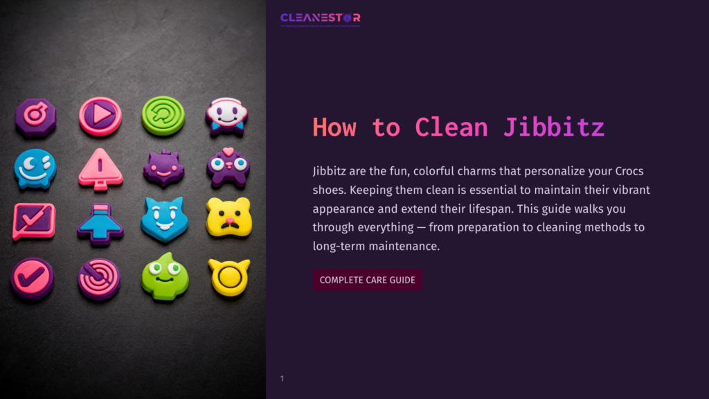 1 How To Clean Jibbitz A Collection Of Colorful Jibbitz Charms For Crocs Shoes, Including A Pink Heart, A Play Button, A Green Swirl, A Smiling Alien, A Blue Smiley Face, A Pink Triangle, A Purple Monster, A Pink And Blue Flower, A Yellow Bear, And A Green Alien, Arranged On A Dark Surface.