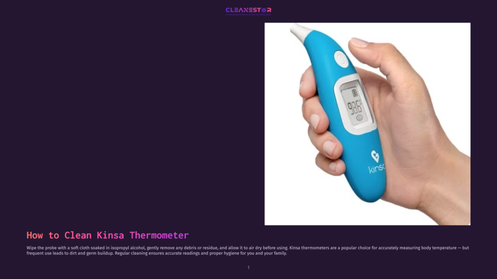 Close-Up Of A Hand Holding A Blue Kinsa Thermometer, The Screen Displaying 99.2°F. The Device'S Sleek Design Is Evident, With A Smooth Grip And Clear Digital Readout.