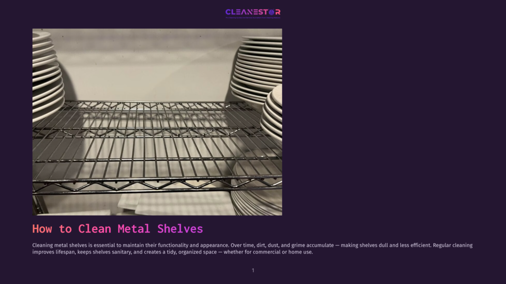Close-Up Of A Clean, Empty Metal Wire Shelf Unit, Ready For Organizing Plates And Kitchenware. The Shelf Is Shiny And Free Of Any Items, Highlighting Its Readiness For Use.