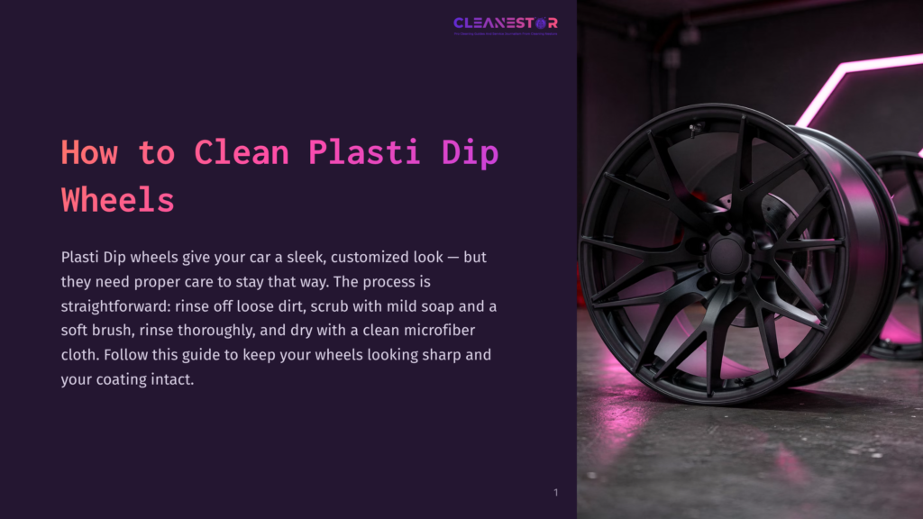 Close-Up Of A Sleek, Black Custom Wheel With Intricate Spokes, Showcasing A Matte Finish. The Wheel Is Set Against A Dark Background With Vibrant Pink Neon Lighting Reflecting On Its Surface, Hinting At A Clean, Modern Aesthetic.