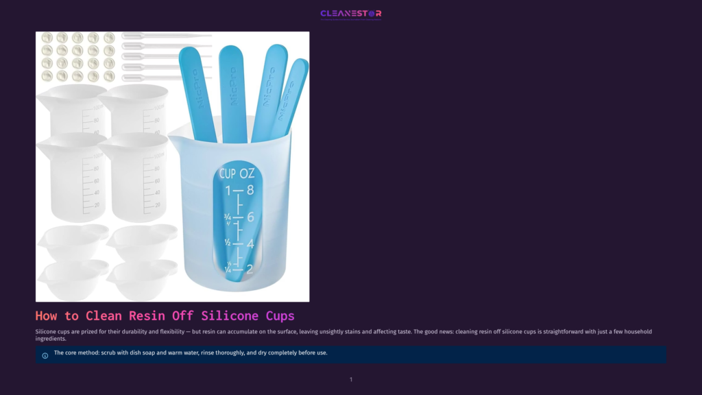 A Set Of Blue Silicone Resin Measuring Cups, Including A Large 8 Oz Cup With Oz And Fractional Markings, And Smaller Dipping Bowls, Alongside Stirring Sticks.