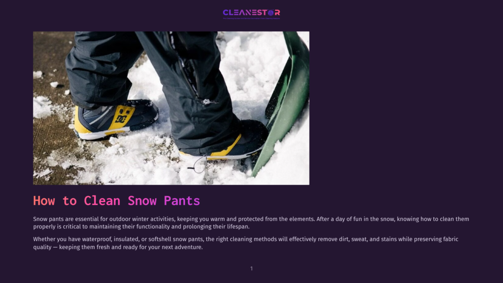 Close-Up Of A Person Wearing Black Snow Pants And Yellow And Black Dc Shoes Standing In The Snow, Holding A Green Snow Shovel.