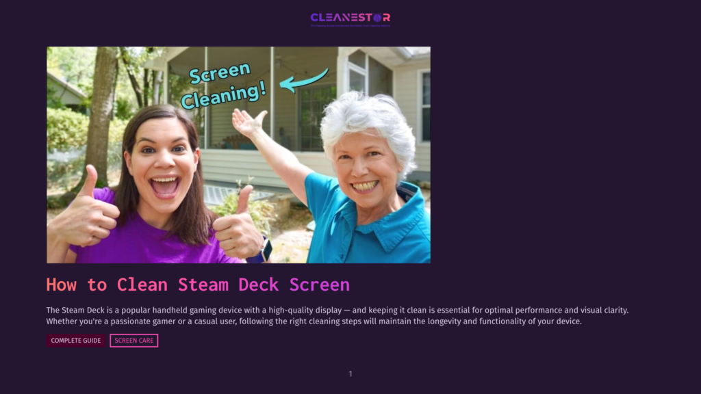 Two Smiling Women, One Younger With Dark Hair And The Other Older With White Hair, Give A Thumbs Up In Front Of A Porch. Text On The Image Reads &Quot;Screen Cleaning!&Quot;.