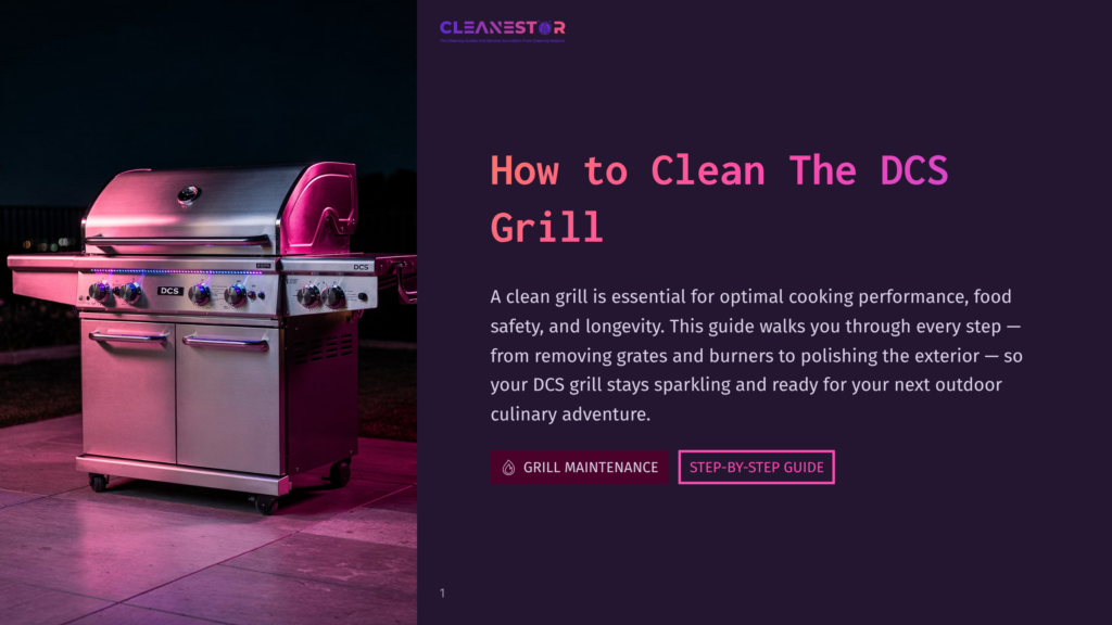 A Modern, Sleek Dcs Grill Is Illuminated Against A Dark, Nighttime Backdrop, With A Pink Accent And A Clean, Polished Exterior.